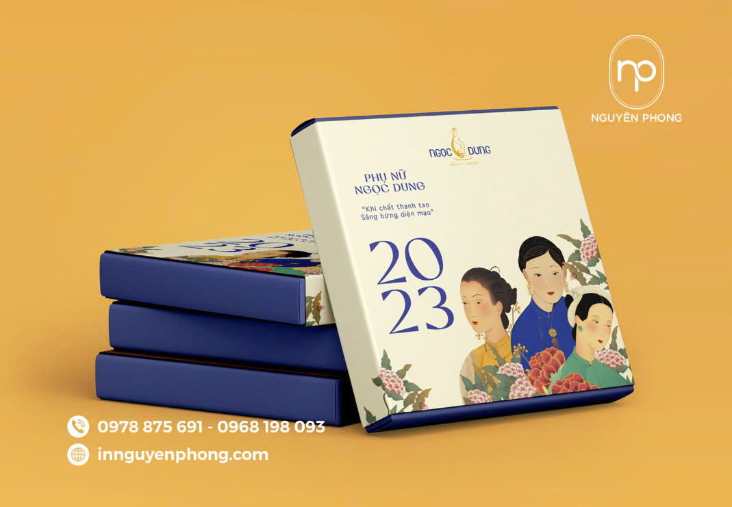 Mẫu in lịch thiết kế đẹp